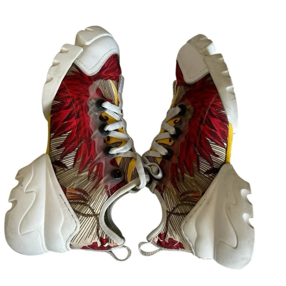 Christian Dior D Connect Chunky Floral Slip on Lace Sneaker 07-10N Size 37-38 - Picture 13 of 16